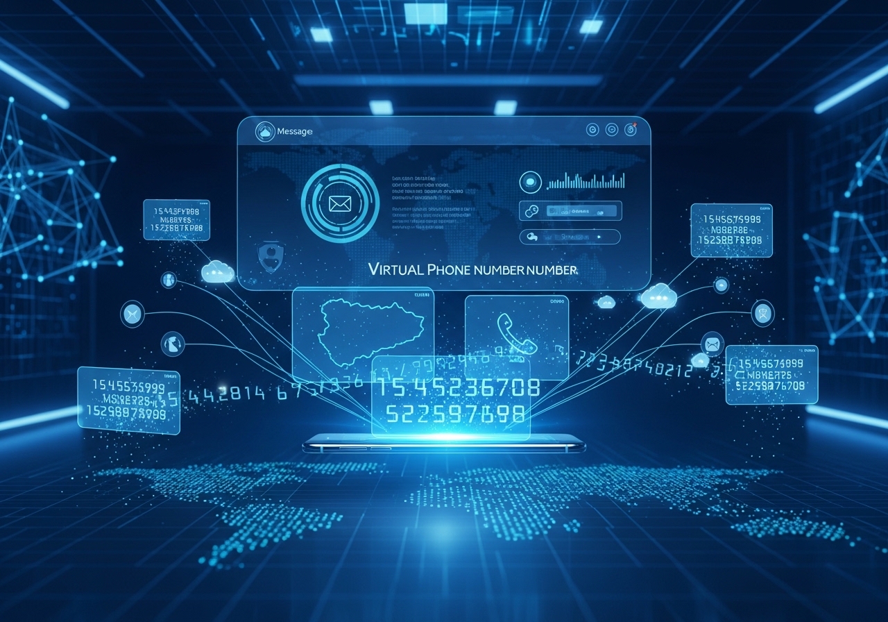 About section image: virtual numbers and OTP verification